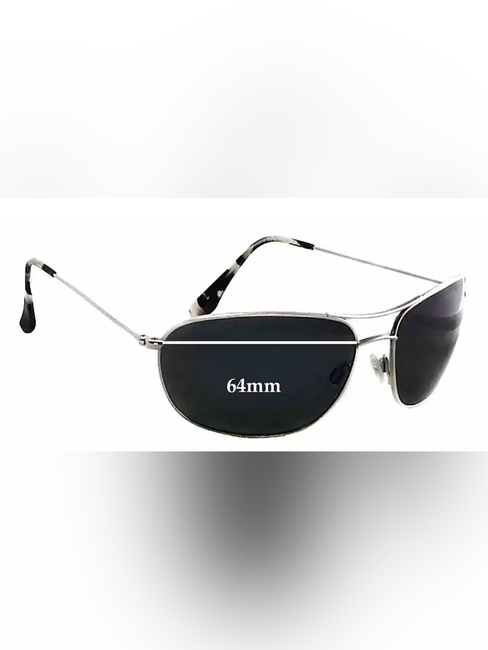 Maui Jim Sunglass—HIDEAWAYS MODEL Titanium, polarized—like new, unworn